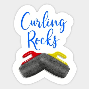 Curling Rocks Sticker